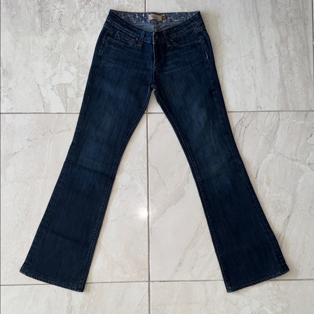 PAIGE Midnight Blue Wide Leg Jeans